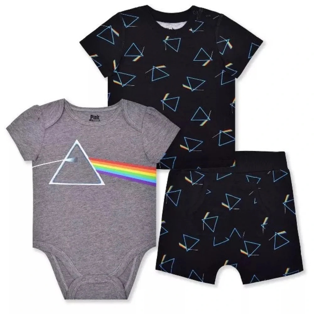 NWT Pink Floyd Baby Short Set